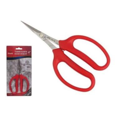 Imagem de Tesoura Colheita Desbaste E Raleio Uva E Rosa 6pol Corneta