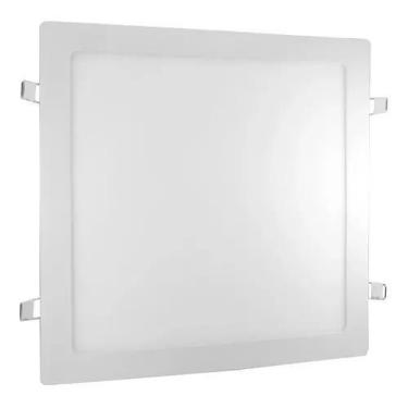 Imagem de Painel Plafon Luminária Led De Embutir Quadrado 18w 22x22 Branco Nêutr