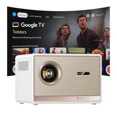 Imagem de Projetor BYINTEK T5 Max com Google TV Licenciado,Full HD Nativo 1080P,1000 ANSI Lumens,...