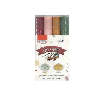 Imagem de Giz Líquido BRW 6mm Vintage Soul com 4 cores