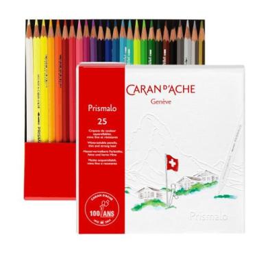 Imagem de Lápis de Cor Aquarelável Caran D'ache Prismalo 25 Cores - CARAN DACHE