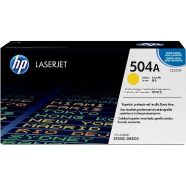 Imagem de Toner LaserJet amarelo HP 504A original CE252A