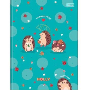 Imagem de Caderno Brochura Capa Dura Universitário Holly 80 Folhas - AZUL - TILI