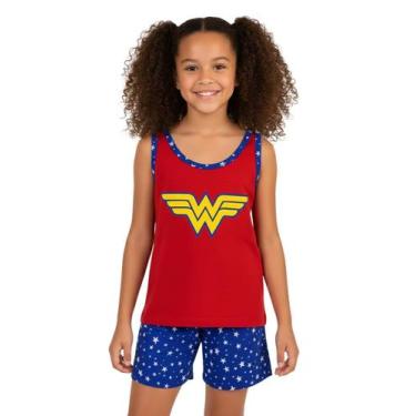 Imagem de Pijama Feminino Infanto Juvenil Personagem Baby Dool Regata Shorts Cur