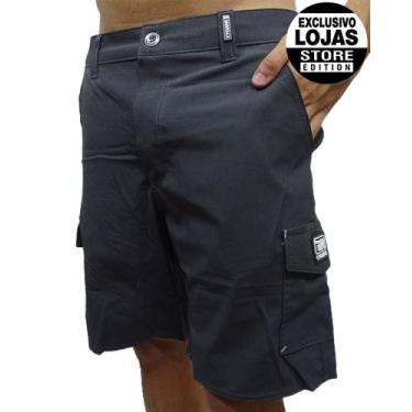 Imagem de Bermuda Cyclone Hybrida Stretch Cargo Mescla, Preto, 38