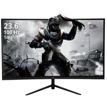 Imagem de Monitor Curvo Gamer Tela 23.6" Full HD 100Hz 1ms Curvatura VESA VGA HD