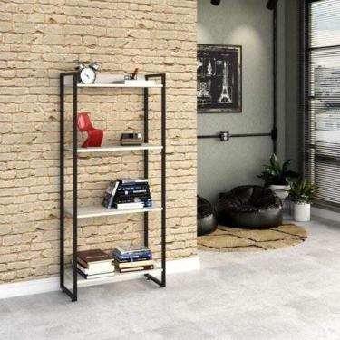Imagem de Estante Multiuso 4 Prateleiras 60CMX146CM Dynamica Branco/Snow - Compa