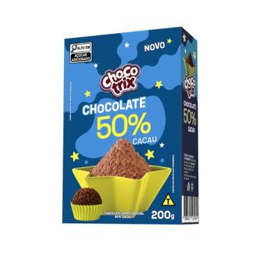 Imagem de Chocolate em Pó 50% Intenso Cacau Choco Trix 200g Bolos, Brigadeiros e