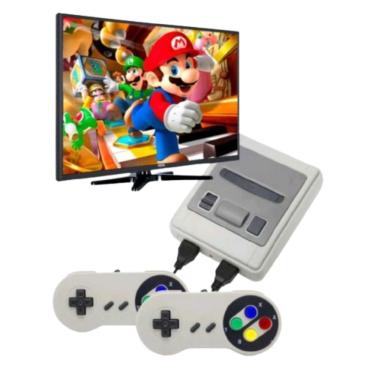 Imagem de Video Game Retrô LPS-504 com 2 Controles 620 Jogos 8 Bits Bivolt com Cabo AV e Fonte