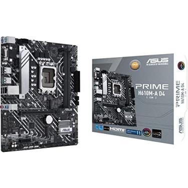 Imagem de ASUS Placa mãe comercial Prime H610M-A D4-CSM LGA 1700 (Intel 12ª geração) Micro-ATX (PCIe 4.0, DDR4, 2xM.2 Slots, LAN 1Gb, portas USB 3.2 Gen 2 traseiras, DP/HDMI/D-Sub, SPI-TPM Header, ACCE)