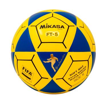 Imagem de MIKASA Bola de futebol FT5 Goal Master, azul/amarelo, tamanho 5