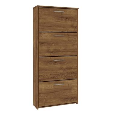 Imagem de Mira Rack Sapateira Anne Canela 4 Gavetas Basculantes