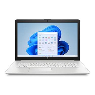 Imagem de HP Laptop de 17 polegadas, processador Intel Core i3-1115G4, gráficos Intel UHD, 4 GB de RAM; SSD de 256 GB, Windows 11 Home (17-by4025nr, prata natural), 68W07UA#ABA,