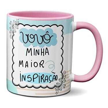 Imagem de Caneca Feliz Dia Dos Avós Vovô Minha Maior Inspiração (Rosa)