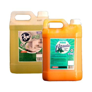 Imagem de Kit Multiuso OGÊ Brilho Concentrado e Pasta Pinho Aqualiv 5L
