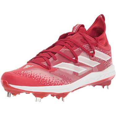 Imagem de adidas Tênis de beisebol masculino Adizero Afterburner 9 Nwv, Team Power vermelho/branco/vermelho vívido, 15