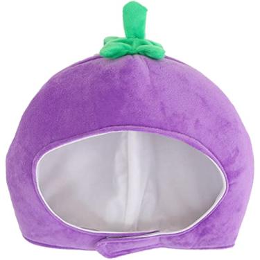 Imagem de LUOZZY Chapéu de berinjela engraçado para acessórios de fantasia de carnaval chapéu de festa de aniversário acessório de fotografia