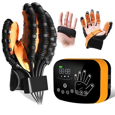 Imagem de Atualizadas Luvas de Reabilitação da Função dos Dedos e das Mãos para a Prática do AVC, Dispositivo de Recuperação Robótica dos Dedos, Luvas Hemiplegia para Reabilitação da Função dos Dedos.
