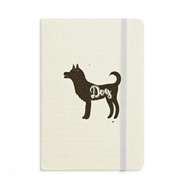 Imagem de Caderno de animal preto e branco para cães, capa dura oficial, diário clássico