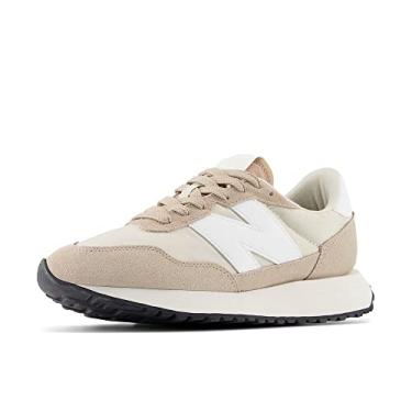 Imagem de New Balance Tênis feminino 237 V1 Classic, Cinza consciente, branco/branco, 35