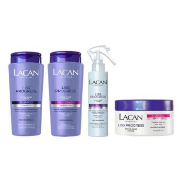 Imagem de Kit Lacan Liss Progress Shampoo Cond Spray Masc