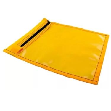 Imagem de Kit 10 Porta Ordem Serviços Para Óticas C/zíper C210 Md 210 Cor:Azul (Amarelo)