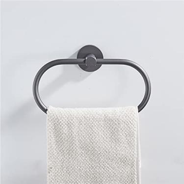 Imagem de Toalheiro arma cinza toalheiro de cobre completo, rack de armazenamento do banheiro barra de toalha, kit/suporte de ph móvel (toalheiro de banho) Comfortable anniversary