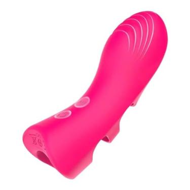 Imagem de Vibrador Feminino Dedo Vibratório Estimulador do Clitóris, Brinquedos Sexuais Adultos para Casais 10 vibrações Eróticas (Rosa)