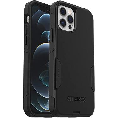 Imagem de OtterBox Capa para iPhone 12 e iPhone 12 Pro Commuter Series - PRETO, fina e resistente, adequada para o bolso, com proteção de porta