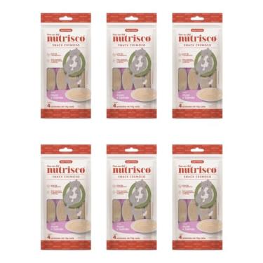 Imagem de Bem-Me-Pet, Kit 6 Unidades Snack Cremoso Nutrisco para Gatos - Atum e Salmão 56g Cada
