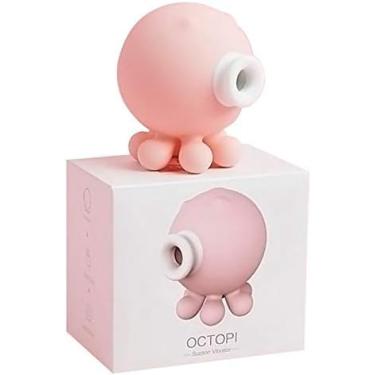 Imagem de Octopi S-Hande Polvinho Sugador de Clitóris 9 Intensidades 7,6cm x 7,4cm Pulsação de Ar Recarregavél em Silicone Rosa Pequeno e Portátil