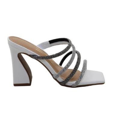 Imagem de Tamanco Feminino Salto Alto Strass Vizzano Ref:6493.104