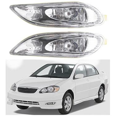 Imagem de munirater Lente transparente para-choque luzes de neblina + kit de fiação + substituição de interruptor para Corolla 2005-2008/Camry 2002-2004/Solara 2002-2003