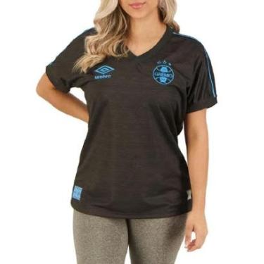 Imagem de Camisa Umbro Grêmio Of. 3 2023 (Torcedora) Feminina-Feminino
