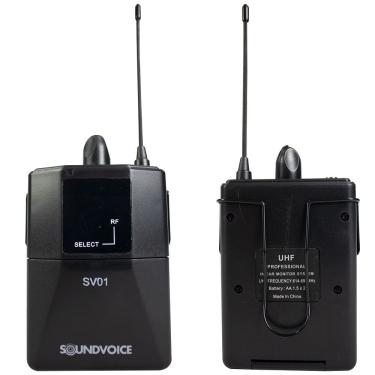 Imagem de Bodypack Para Retorno Sem Fio In-Ear Soundvoice Sv-01B