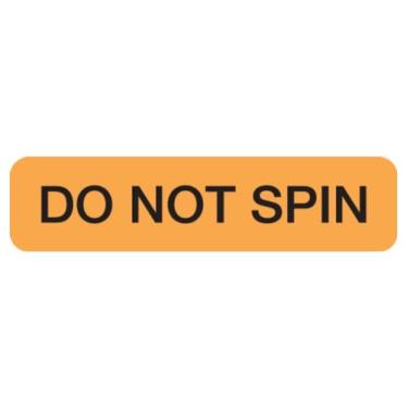 Imagem de Doctor Stuff - File Folder Chart Labels, A1079, Do Not Spin, Laboratory Labels, Fluorescent Orange/Black, 1-1/4" x 5/16", 500 per Box