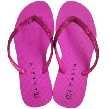 Imagem de Chinelo de Dedo Feminino Casual Dia a Dia com Glitter Ramarim Solarize 231203