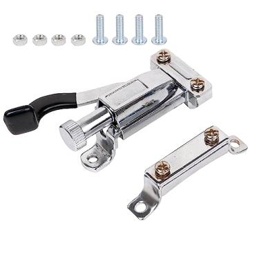 Imagem de Mxfans Conjunto de tambor tipo C prata com tampa de metal sem parafuso