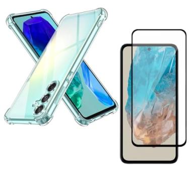 Imagem de Capa Capinha Anti Impacto + Película Premium 9D Cerâmica Compatível Com Samsung Galaxy M35 Tela de 6.6 Polegadas - (Hard Glass Store)