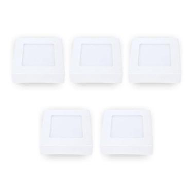 Imagem de Painel Led Avant Quadrado Sobrepor 6W 6500k Branco 5 Und