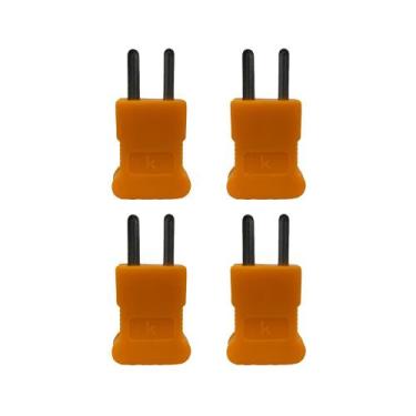 Imagem de Kit 4 Conector Mini Tipo K Macho Adaptador Utilizado Sensor S01K A S09