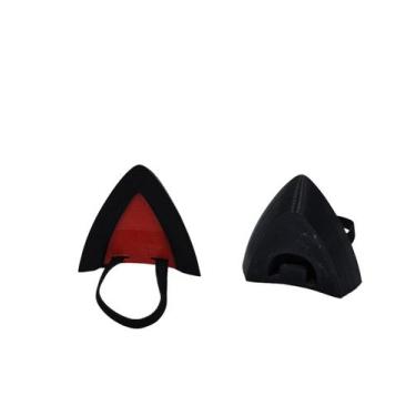 Imagem de Par de orelhas de Gato para fone de ouvido - Garcia 3D, preto e vermel