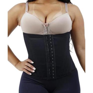 Imagem de Cinta Modeladora Redutora Feminina 12 Barbatanas Abdômen P01 - Fanátic