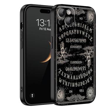 Imagem de HQUSZPT Capa compatível com iPhone 15, projetada para iPhone 15, atualização completa do sistema de câmera, capa protetora fina à prova de choque, placa Ouija