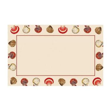 Imagem de Toalha de Mesa Retangular Linho 6 Lugares Conchas 146x240cm - Aurora D