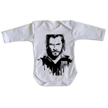 Imagem de body nenê criança roupa bebê manga longa Thor  - Empório Dutra, P   ( 