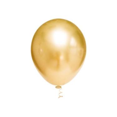 Imagem de Balão Látex 5 Platino Ouro 25 Un - Pic Pic