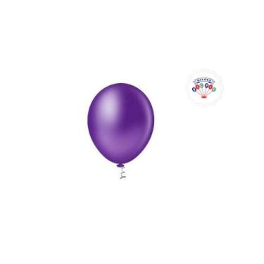Imagem de Bexiga Balão Violeta Pic Pic 09 Polegadas 50 Unidades - PICPIC
