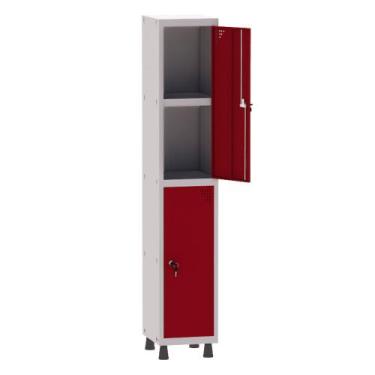 Imagem de Armário Guarda Volume Locker Roupeiro 1 Vão 02 Portas Com Prateleira G