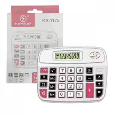Imagem de Calculadora Eletrônica de Mesa Tela LCD Digital Kapbom KA-1175, 155g